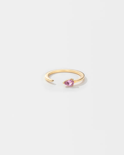 Lissa ring with pink sapphire