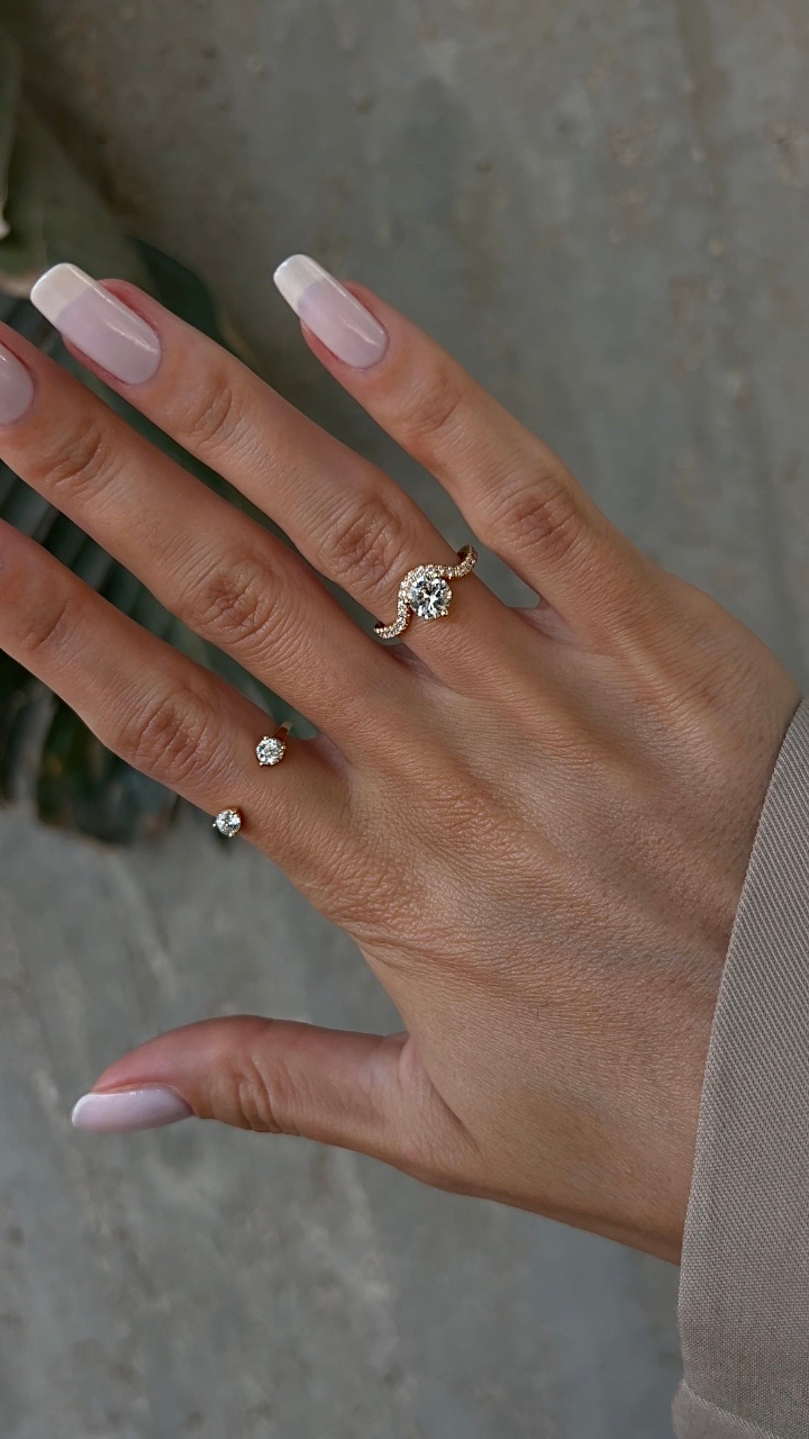 Mellisa diamond ring in white gold